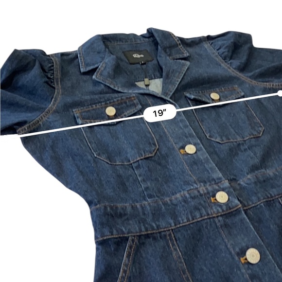 Rails Lisette button down long sleeve denim shirtdress NEW Size Small - Picture 10 of 15